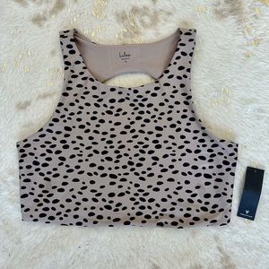 Lulu’s cheetah athletic bra top NWT